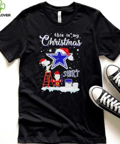 Official snoopy and Charlie Brown NFL Dallas Cowboys This Is My Christmas T Shirt