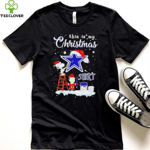 Official snoopy and Charlie Brown NFL Dallas Cowboys This Is My Christmas T Shirt