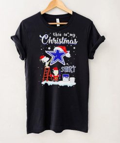 Official snoopy and Charlie Brown NFL Dallas Cowboys This Is My Christmas T Shirt