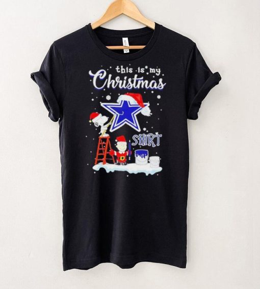 Official snoopy and Charlie Brown NFL Dallas Cowboys This Is My Christmas T Shirt