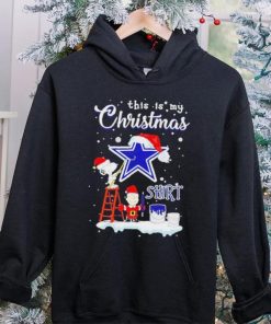 Official snoopy and Charlie Brown NFL Dallas Cowboys This Is My Christmas T Shirt