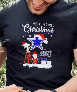 Official snoopy and Charlie Brown NFL Dallas Cowboys This Is My Christmas T Shirt