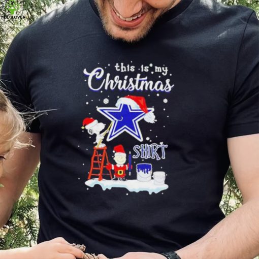 Official snoopy and Charlie Brown NFL Dallas Cowboys This Is My Christmas T Shirt