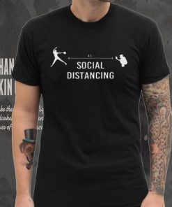 Official social distancing softball 43 ft áo thun youth 2023 shirt