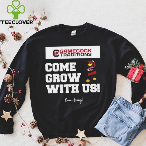 Official south Carolina Gamecocks come grow with us shirt