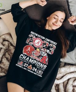 Official southeastern Conference 2023 Champions Alabama Crimson Tide 27 – 24 Georgia Bulldogs December 2, 2023 Mercedes Benz Stadium T Shirt