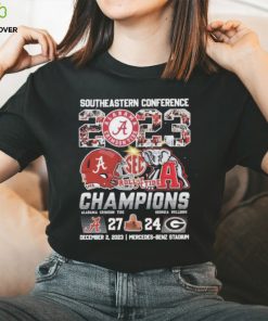 Official southeastern Conference 2023 Champions Alabama Crimson Tide 27 – 24 Georgia Bulldogs December 2, 2023 Mercedes Benz Stadium T Shirt