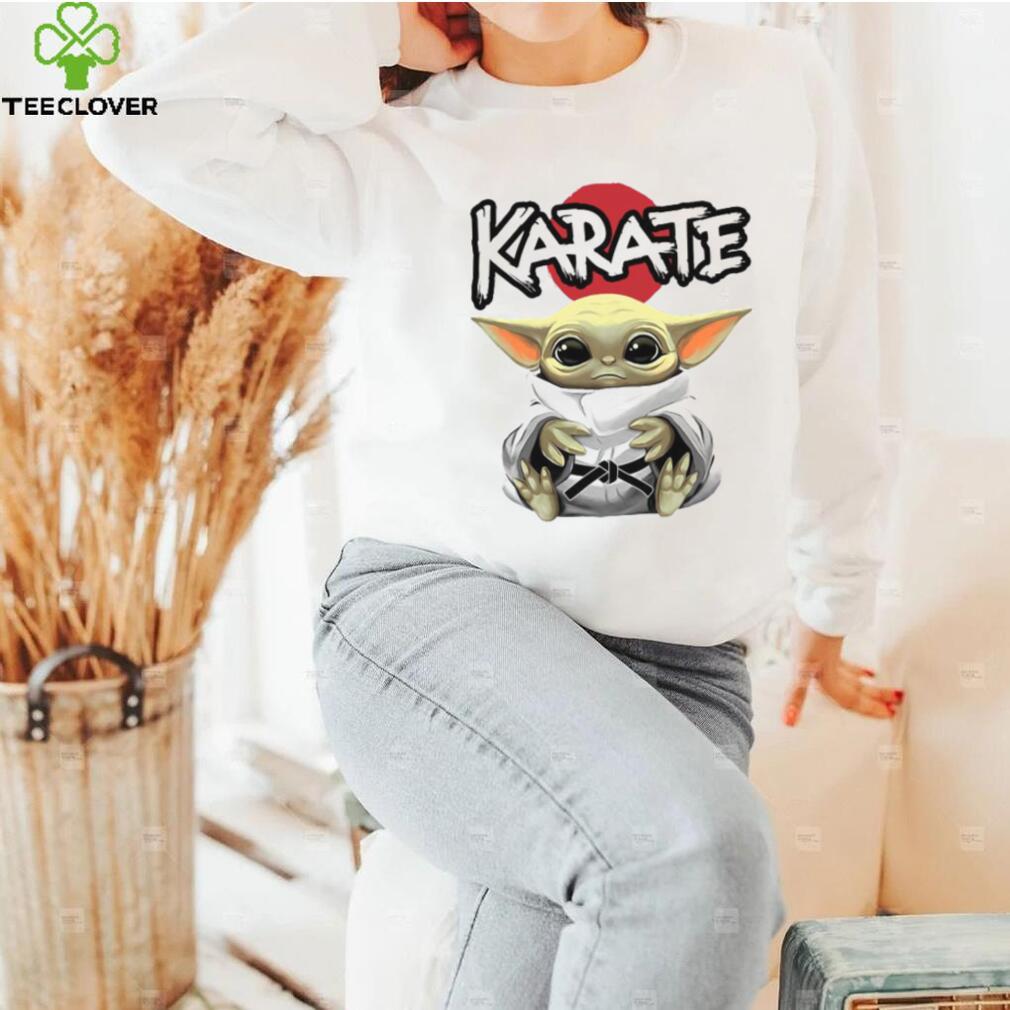 Official star wars baby yoda hug karate T shirt Official star wars baby yoda hug karate T shirt