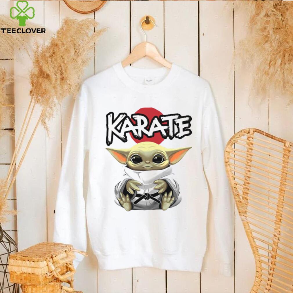Official star wars baby yoda hug karate T shirt Official star wars baby yoda hug karate T shirt