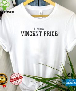 Official starring vincent price shirt