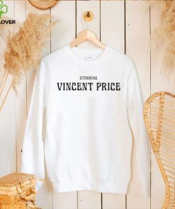 Official starring vincent price shirt