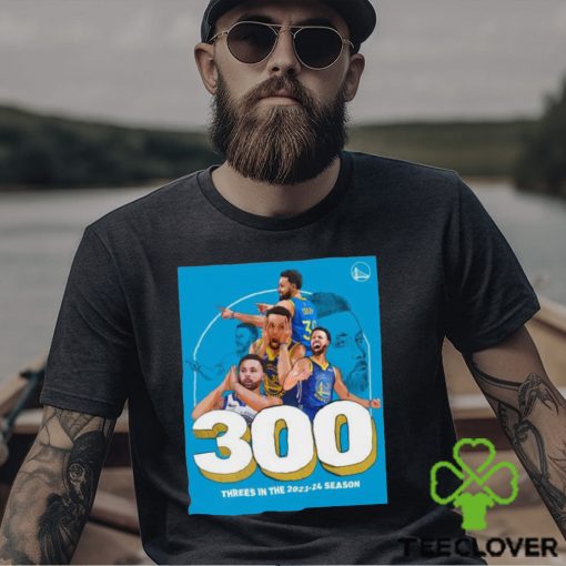 Official stephen Curry 300 Threes In The 2023 24 Season Shirt