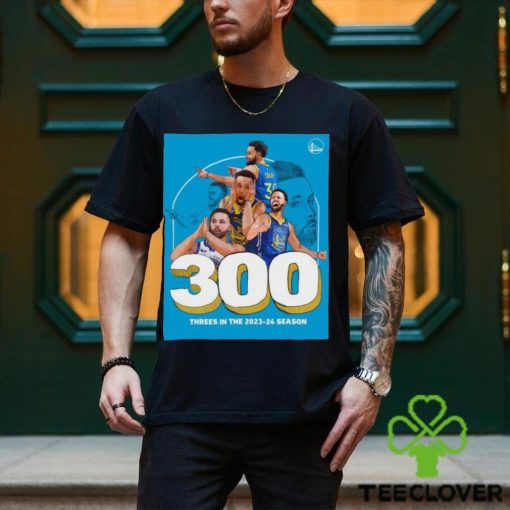 Official stephen Curry 300 Threes In The 2023 24 Season Shirt
