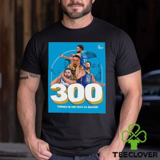 Official stephen Curry 300 Threes In The 2023 24 Season Shirt