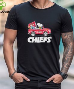 Official super Bowl LVIII Champions Snoopy And Woodstock On Car Kansas City Chiefs Shirt
