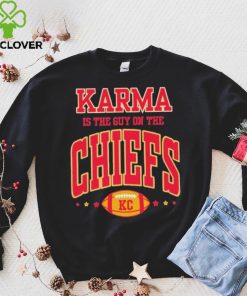 Official swiftie Karma Is The Guy On The Chiefs KC Football T Shirts