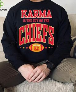 Official swiftie Karma Is The Guy On The Chiefs KC Football T Shirts