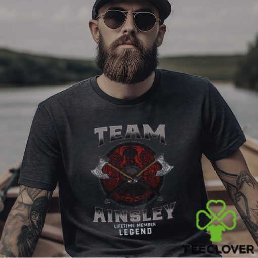 Official team Ainsley Name Lifetime Member Legend Viking T Shirt