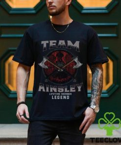 Official team Ainsley Name Lifetime Member Legend Viking T Shirt