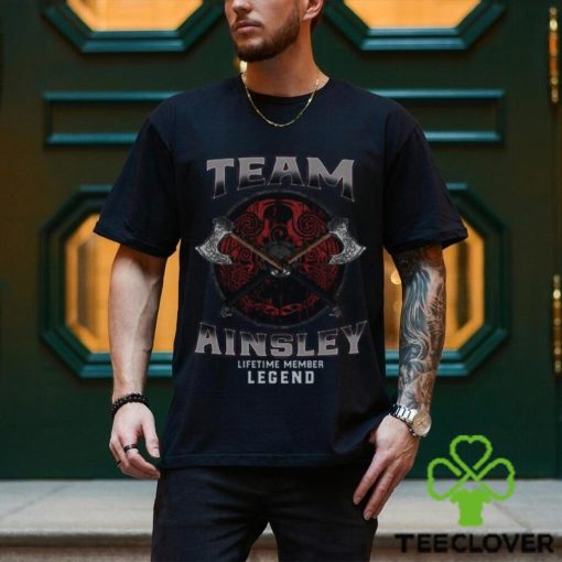 Official team Ainsley Name Lifetime Member Legend Viking T Shirt
