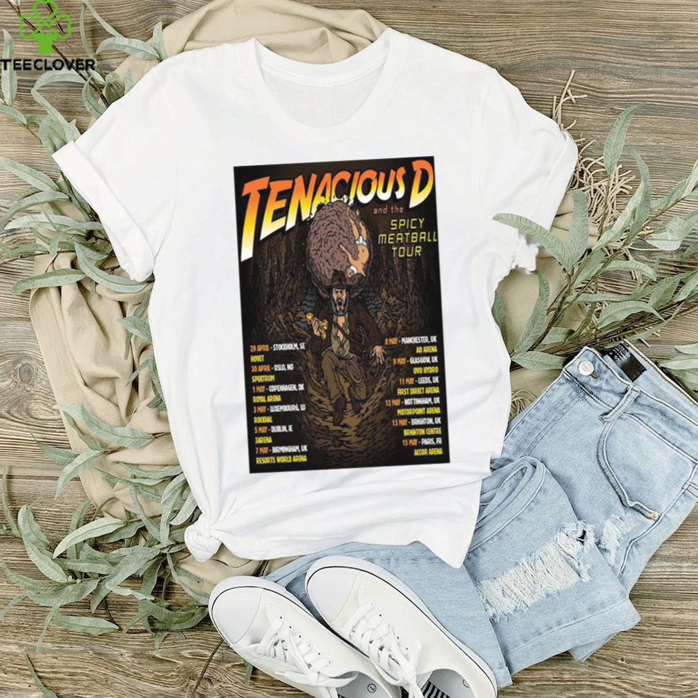 Official tenaciousd spicy meatball tour 2023 poster shirt Official tenaciousd spicy meatball tour 2023 poster shirt