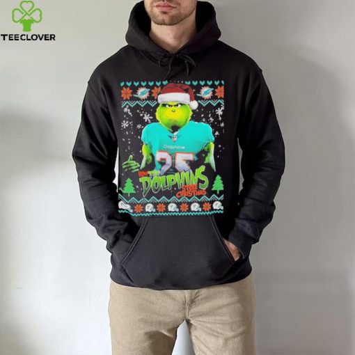 Official the Grinch How The Miami Dolphins Stole Christmas T hoodie, sweater, longsleeve, shirt v-neck, t-shirt