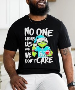 Official the Grinch Philadelphia Eagles No One Likes Us And We Don’t Care Christmas T Shirt