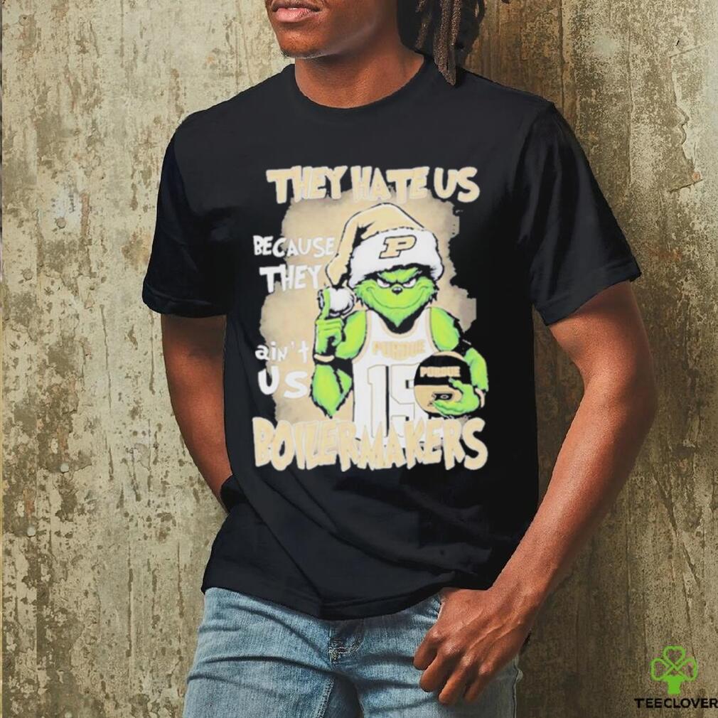 Official the Grinch They Hate Us Because Ain’t Us Purdue Boilermakers Christmas T Shirt Official the Grinch They Hate Us Because Ain’t Us Purdue Boilermakers Christmas T Shirt