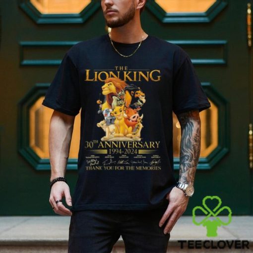 Official the Lion King 30th Anniversary 1994 2024 Thank You For The Memories Shirt