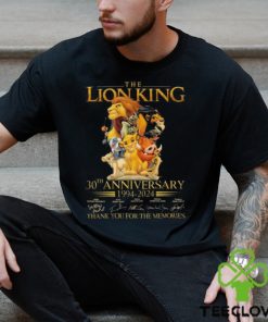 Official the Lion King 30th Anniversary 1994 2024 Thank You For The Memories Shirt