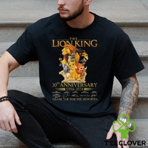 Official the Lion King 30th Anniversary 1994 2024 Thank You For The Memories Shirt