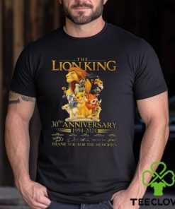 Official the Lion King 30th Anniversary 1994 2024 Thank You For The Memories Shirt