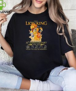 Official the Lion King 30th Anniversary 1994 2024 Thank You For The Memories T Shirt