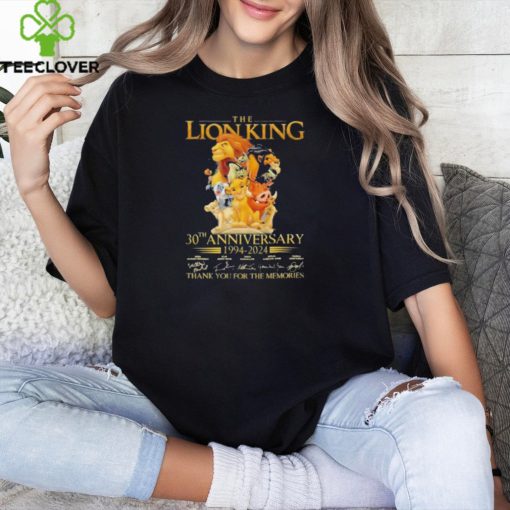 Official the Lion King 30th Anniversary 1994 2024 Thank You For The Memories T Shirt