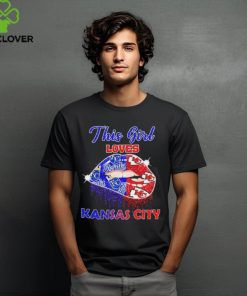 Official this Girl Loves Her Kansas City Chiefs And Kansas City Royals Lips Diamonds Shirt