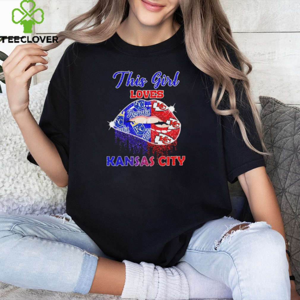 Official this Girl Loves Her Kansas City Chiefs And Kansas City Royals Lips Diamonds Shirt Official this Girl Loves Her Kansas City Chiefs And Kansas City Royals Lips Diamonds Shirt