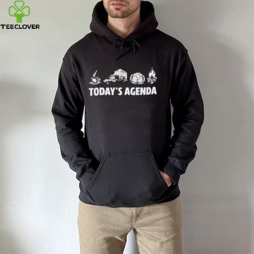 Official today’s Agenda coffee camp beer fire shirt