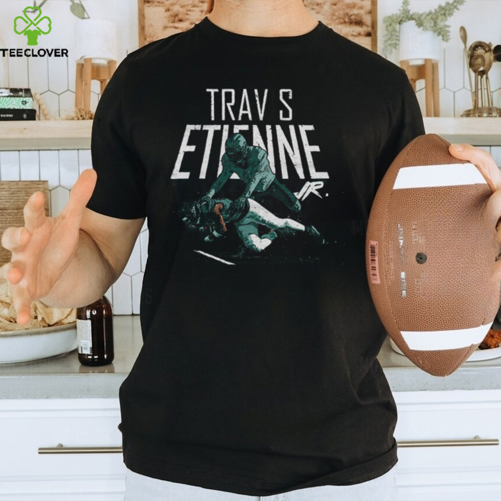 Official travis Etienne Jr. Jacksonville Jaguars Goal Line Shirt Official travis Etienne Jr. Jacksonville Jaguars Goal Line Shirt