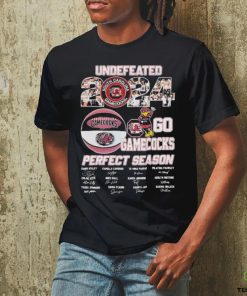 Official undefeated 2024 Go Gamecocks Perfect Season South Carolina Women’s Basketball Team Signatures Shirt