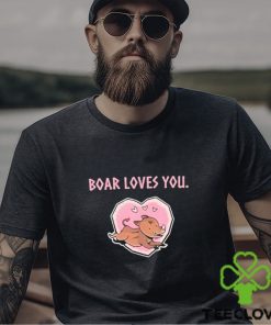 Official valheim Merch Boar Loves You Shirt shirt