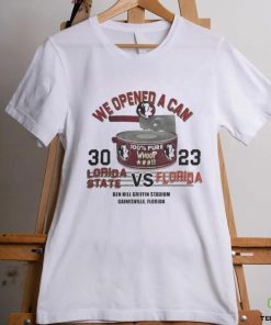 Official we Opened A Can Florida State Seminoles 30 Vs 23 Florida Gators Shirt