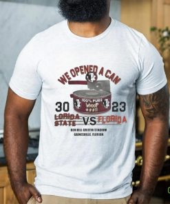 Official we Opened A Can Florida State Seminoles 30 Vs 23 Florida Gators Shirt