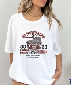 Official we Opened A Can Florida State Seminoles 30 Vs 23 Florida Gators Shirt