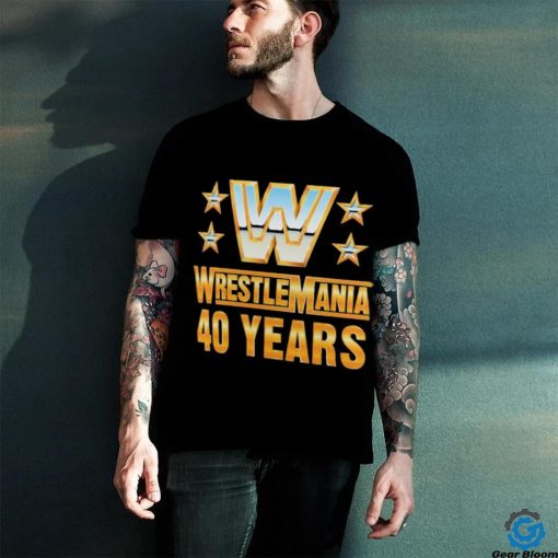 Official wrestlemania 40 Over the Years T Shirt