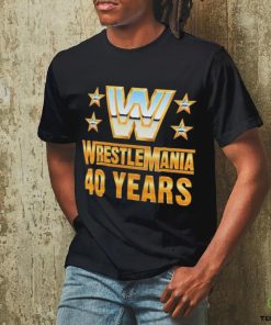 Official wrestlemania 40 Over the Years T Shirt