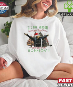 Official ‘Tis The Season Wishing You A Merry Christmas With Love From Bon Jovi 2024 Shirt