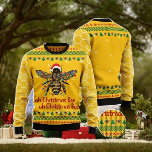 Oh Christmas Bee All Over Printed 3D Ugly Christmas Sweater Christmas Gift For Men And Women