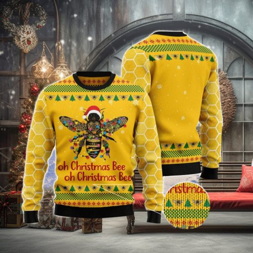 Oh Christmas Bee All Over Printed 3D Ugly Christmas Sweater Christmas Gift For Men And Women