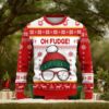 Grinch Coffee Latte Christmas 3D Knitting Pattern Ugly Christmas Holiday Sweater