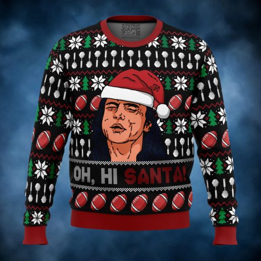 Oh, Hi Santa The Room Ugly Christmas Sweater